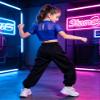 iiniim Girls Hip Hop Dance Outfit Streetwear for Stage Performance Sequins Carnival Party Clothes Set Blue 6 view 4