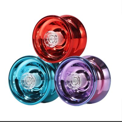 Aluminum Yoyo Automatic Recycling Responsive Yoyo for Beginners Boys and Girls, Classic Toys, Red/Blue/Purple Available