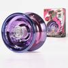 Aluminum Yoyo Automatic Recycling Responsive Yoyo for Beginners Boys and Girls, Classic Toys, Red/Blue/Purple Available view 2