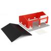 1/64 Red & White Machinery Shed with Black Roof by REVD Toys, 3D Printed, RVD1003 view 4