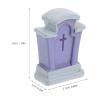 FESTFENDS 15pcs Miniature Tombstones Figurine: Mini Resin Gravestone Ornaments for Dollhouse Graveyard Scene Diorama Crafts Halloween Decorations Accessories view 2