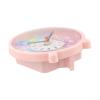 Colorful Silent Learning Clock for Ages 4-8, for educational Time Teacher with Rainbow Design, Non-Ticking Quartz Wall Clock for Classroom and Home School Use(Early School Pink) view 4