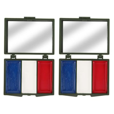 SOESFOUFU 2 Boxes Soccer Face Paint - Game Day American National Flag Style - 3 Colors Under Eye Face Paint Body Art for Sports Events Painting Party Favors