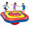 Playland 7.5 FT Inflatable Balance Platform for Kids Bullseye Wobble Bounce Pad, Outdoor Play Toy for Backyard, Supports 300 lbs, Up to 3 Kids, Durable Non-Slip Bouncing Game Mat view 1