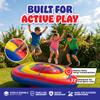 Playland 7.5 FT Inflatable Balance Platform for Kids Bullseye Wobble Bounce Pad, Outdoor Play Toy for Backyard, Supports 300 lbs, Up to 3 Kids, Durable Non-Slip Bouncing Game Mat view 3