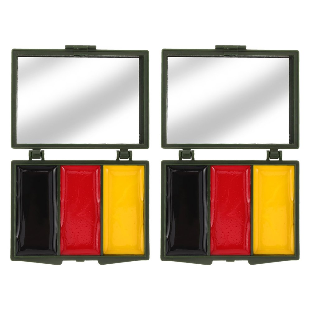 OSOLADY 2 Boxes Soccer Fan Face Paint - Germany Flag Football Face Paint Body Painting - Washable Cosplay Makeup Game Day Theme Party Supplies