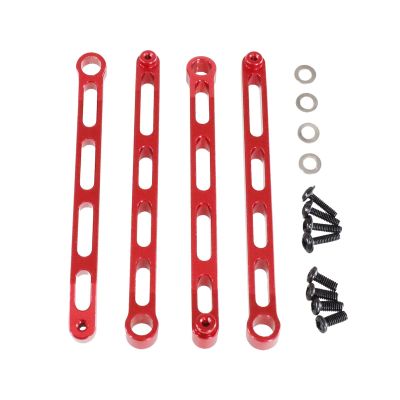 Components for MN 168 78 82 for LC79 1/12 RC Car Metal Chassis Fixing Rod Upgrade Frame Linkage Modifications Accessories(Red)