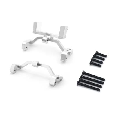 for WPL C14 C24 C34 C44 1/16 Metal Pull Rod Mount for Seat and Servo Mount Bracket RC Car Upgrade Parts RC Car Toys Parts(Silver)