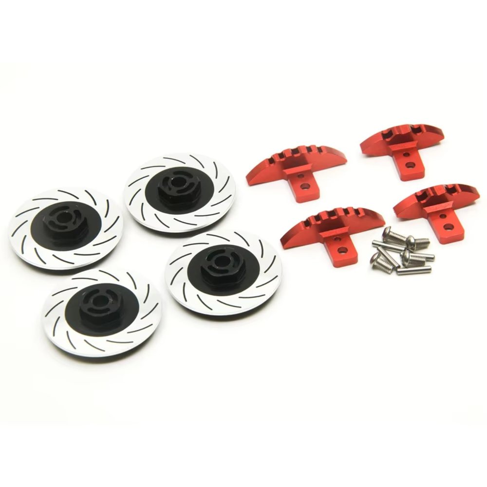 for 3Racing for Sakura D4 for AWD RWD 1/10 Aluminum Alloy Wheel Rim Brake Disc Box 12mm Hex Adapter RC Drift for Racing Car Parts RC Car Toys Parts(Black)
