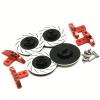 for 3Racing for Sakura D4 for AWD RWD 1/10 Aluminum Alloy Wheel Rim Brake Disc Box 12mm Hex Adapter RC Drift for Racing Car Parts RC Car Toys Parts(Black) view 3