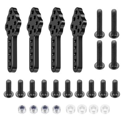 for Axial for SCX10 1/10 Metal Front Rear Suspension Shock Mount Lift Kit Adjustable Stand RC Crawler Car Upgrade Parts Rc Accessories Parts(Black)