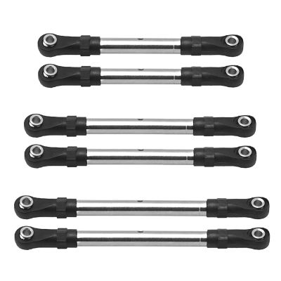 Rc Parts for Traxxas for Slash for Hoss for Rustler 4x4 1/10 Stainless Steel Turnbuckles Pull Rod Link Rod Steering Rod Set RC Car Upgrade Parts