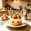100 Pcs Italy Flag Italian Toothpick Flags, Small Mini Stick Cupcake Toppers, Country Picks Party Decoration Celebration Cocktail Food Bar Cake Flags view 3