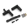 Rc Accessories for HNR for Dodge H9802 Werewolf H9803 E30 1/10 Remote Control Flat Sports Car Metal Upgrade Accessories Steering Component Parts(Black) view 1