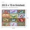 Whimsical Cat Gallery 500 Piece Jigsaw Puzzle for Adults, Paper Cut Collage of Seasonal Feline Panels with Flowers, Books, Music, Moon, Forest and Fruit, 20.5 x 15 in Art Puzzle for Pet Lovers view 2
