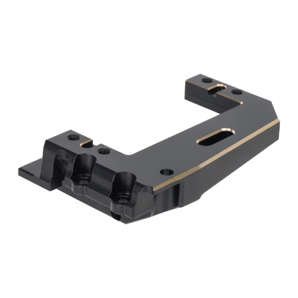 RC Modifications Spare Compatible with Vanquish H10 Optic 1/10 RC Crawler Car Upgrades Parts Accessories CNC Heavy Duty Brass Servo Mount