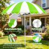 Belamilo Water Table Umbrella, UV Protection Beach & Picnic Table Umbrella, Heavy Duty Portable Outdoor Shade for Sand Play, Camping, Garden & Backyard. Green view 3