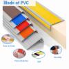 WAHHWF Cuttable Vinyl Stair Edge Protection Strips, Self-Adhesive Anti-Slip Stair Nosing, Suitable for Indoor/Outdoor Staircases(L-50m/164.0ft) view 4