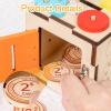 Activity Cube Busy Cube Learning Toy Wooden Activity Center Portable Hand Eye Coordination Educational Toy Storage Solution Fine Motor Skills view 3