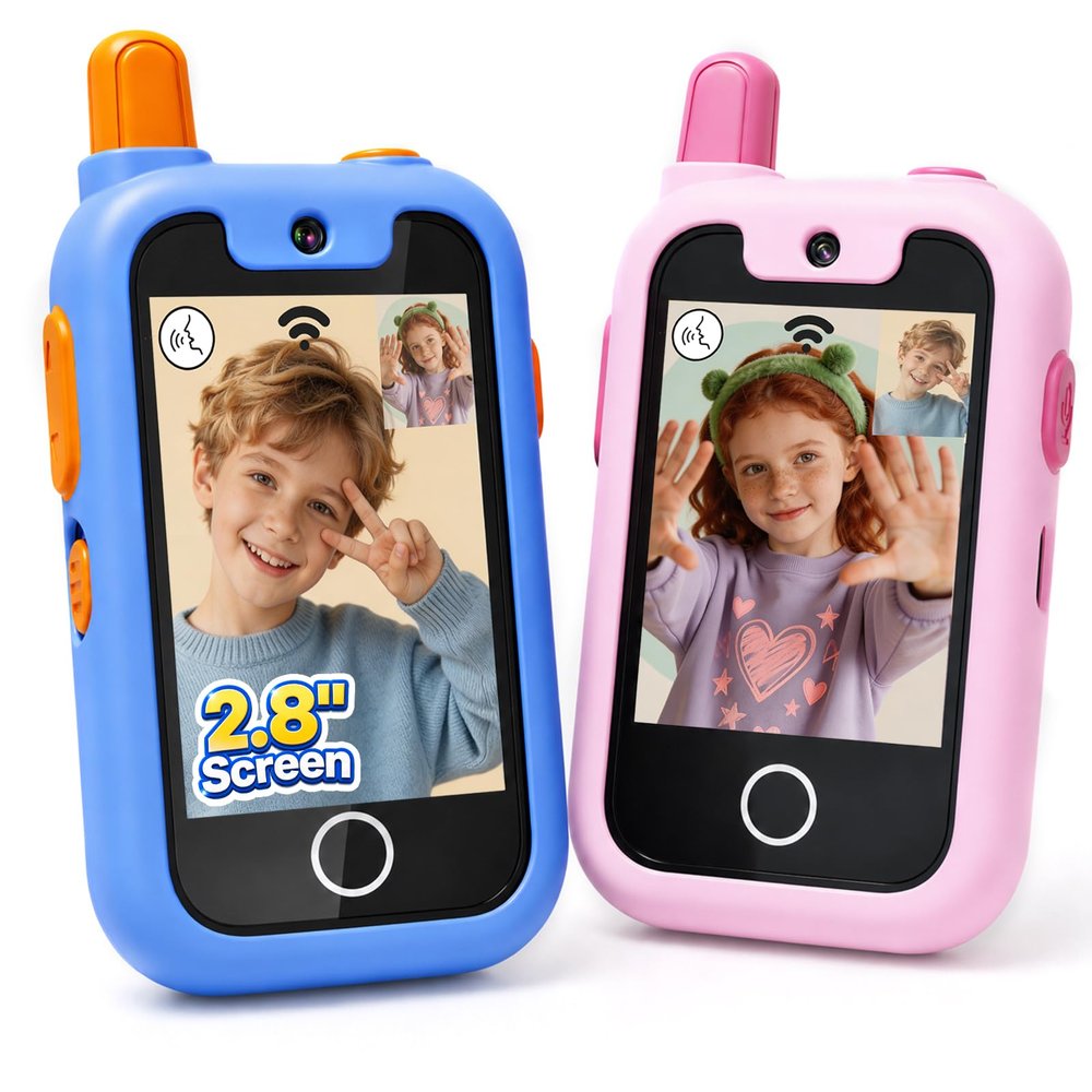 2.8" Video Walkie Talkies for Kids, 2 Pack Kids Walkie Talkie with Camera
