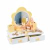 predolo Flower Vanity Table Educational Kids Dressing Table Wooden Toy Makeup Vanity for Nursery view 1