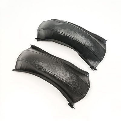 Stroller Push Bar Leather Cover for Cybex Melio Beezy Talos S Pushchair Mom Handrail PU Protective Case DIY Baby Accessories(Black-Cover)