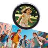 Wisoqu Digital Pin, 1.7 Inch Touch Screen LED Display, Rechargeable Magnetic Badge with 7 Color Light Effects and Fast Flashing Mode, for 15 Second Video view 2