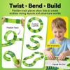 Dinosaur Race Track Toys for Boys 3-5, Spiral Car Track Set with Dinosaur Adventure Scene, Flexible Race Track Playset for Boys Age 4-7 Birthday Gifts view 4