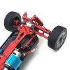 Rc Parts for Wltoys for 144016 144018 1/14 Metal Steering Assembly Servo Arm Servo Link Rod Set RC Car Upgrade Parts Accessories(Red) view 2