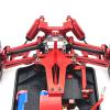 Rc Parts for Wltoys for 144016 144018 1/14 Metal Steering Assembly Servo Arm Servo Link Rod Set RC Car Upgrade Parts Accessories(Red) view 3