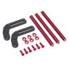 RC Cars Models Compatible with SCX10 for TRX4 for Dodge for Power for Wagon/Cliffhanger for LCG Front Bumper Approach Angle for 1/10 RC Crawler Body Part(Red) view 2