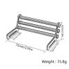RC Cars Models Compatible with SCX10 for TRX4 for Dodge for Power for Wagon/Cliffhanger for LCG Front Bumper Approach Angle for 1/10 RC Crawler Body Part(Red) view 4