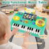 Baby DJ Table for Toddler Musical Baby Piano Toys with Music & Light view 2
