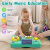 Baby DJ Table for Toddler Musical Baby Piano Toys with Music & Light view 4