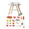 kowaku Wooden Barbecue Grill Toy Realistic Wooden Grill Toy view 1