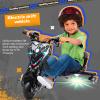 Kids Drift Trike, Electric Drift Trike, Drift Cart, Big Wheel Drifting Tricycle, 12V Ride On Tricycle, Adjustable Seat, 360 Degree Swivel Slide Rear Casters, 9 MPH Speed, Front Brake (Black) view 2