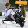 Kids Drift Trike, Electric Drift Trike, Drift Cart, Big Wheel Drifting Tricycle, 12V Ride On Tricycle, Adjustable Seat, 360 Degree Swivel Slide Rear Casters, 9 MPH Speed, Front Brake (Black) view 3