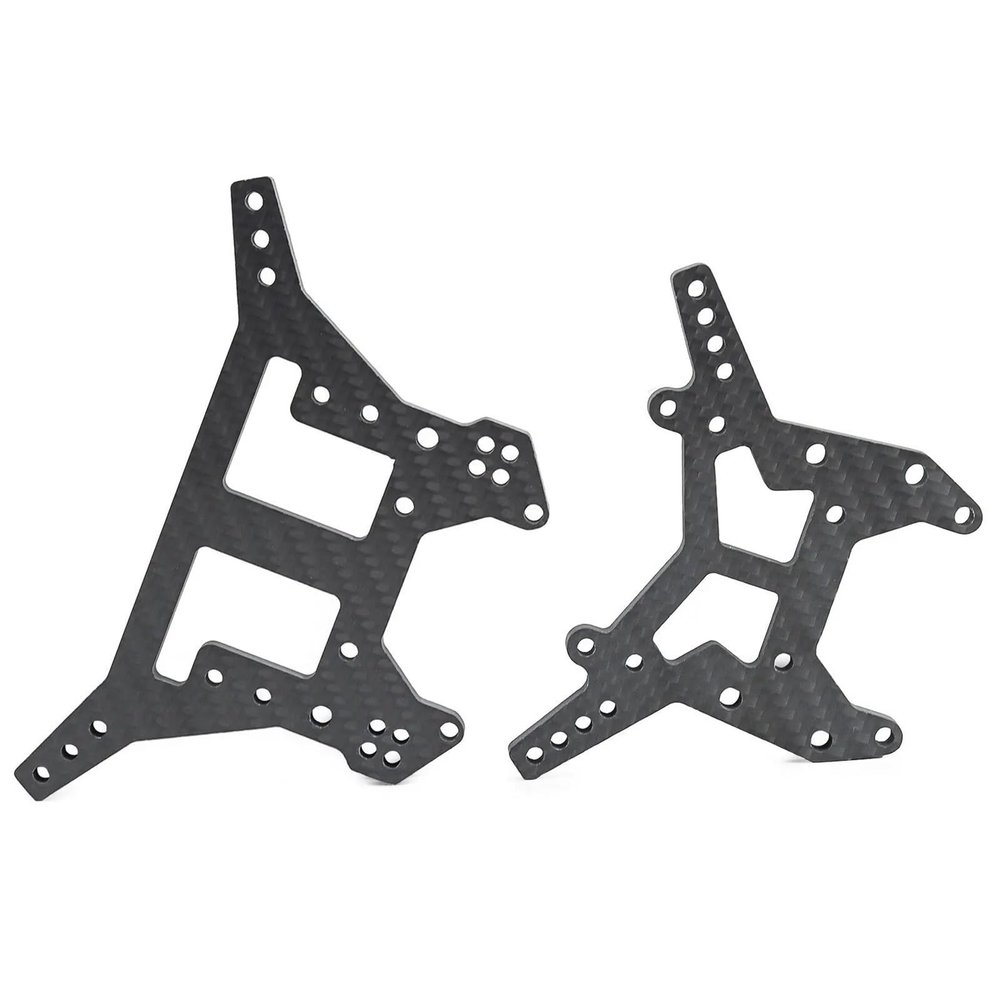 Front Rear Carbon Fiber Suspension Brackets for 1/8 6S Kraton Outsast Metal Upgrade Parts Rc Model Crawler Car Truck Buggy