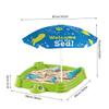 Water Table with Umbrella, Turtle Shape Water and Sand Table, Outdoor Play Sand Box with Lid for Toddlers, for Toddlers 1-3 view 3