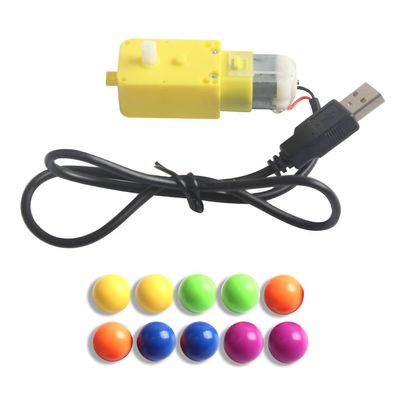 Domary Marble Track 3D Print Parts Model Kit with 10pcs Marbles and Motor for DIY Projects