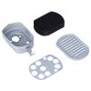 Domary Air Cleaner Assembly Durable Coarse Filtration for EY15 EY20 167 Gasoline Generator Engine Gray view 2