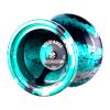 W-01 Unresponsive Metal Yoyo, 6061 Aluminum Alloy Trick Yo Yo with Removable Finger Spin Modules,Stable Professional Yoyo for Beginners, Teens, Adults (Green) view 1