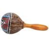Fesjoy Coconut Shell Musical Sand Hammer for Children Parties and Learning, Durable Reusable Toy for Novices, 8.5 Inches (Coconut Shell and Wood) view 4