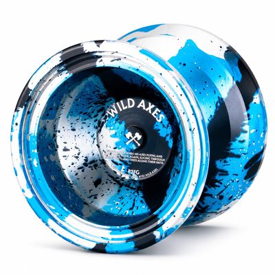 W-01 Unresponsive Metal Yoyo,6061 Aluminum Alloy Trick Yo Yo with Removable Finger Spin Modules,Stable Professional Yoyo for Beginners,Teens, Adults(Blue)