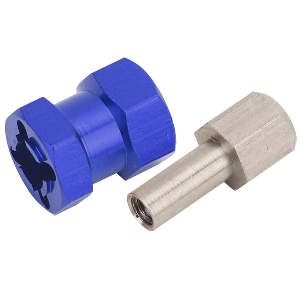 Phefop RC Part RC Accessories Wheel Adapter 12mm Extension Hex Hub Driver for 1.9 Inch Tires Fit D90 CC01 SCX10 with Metal Construction (Blue)