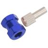Phefop RC Part RC Accessories Wheel Adapter 12mm Extension Hex Hub Driver for 1.9 Inch Tires Fit D90 CC01 SCX10 with Metal Construction (Blue) view 2