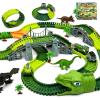 Unimoly Dinosaur Track Toy Set,Kids Ages 3-8, 275Pcs Train & Race Track view 1