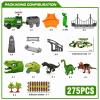 Unimoly Dinosaur Track Toy Set,Kids Ages 3-8, 275Pcs Train & Race Track view 2