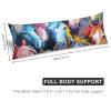 Colorful Cartoon Horses Body Pillow Cover 20x54 Inches - Super Soft Long Pillowcase with Hidden Zipper, Lightweight Breathable Long Body Pillow Cases for Bed Couch Travel view 2