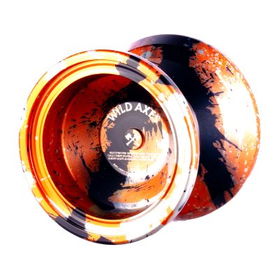 W-01 Unresponsive Metal Yoyo,6061 Aluminum Alloy Trick Yo Yo with Removable Finger Spin Modules,Stable Professional Yoyo for Beginners,Teens,Adults (Orange)